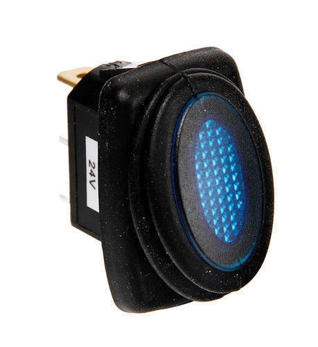 45534 Micro interruttore impermeabile con led - 12/24V - Blu