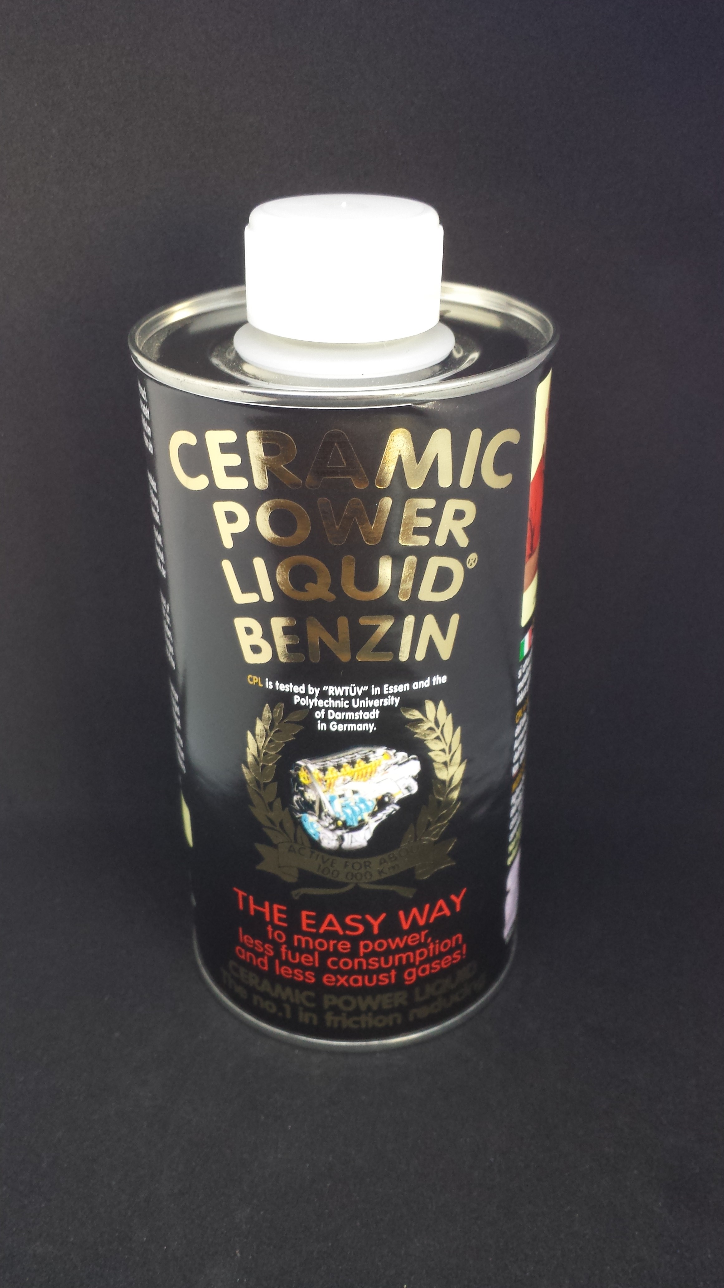 CERAMIC POWER LIQUID BENZIN PER AUTO A BENZINA FINO A 2500cc 500ml
