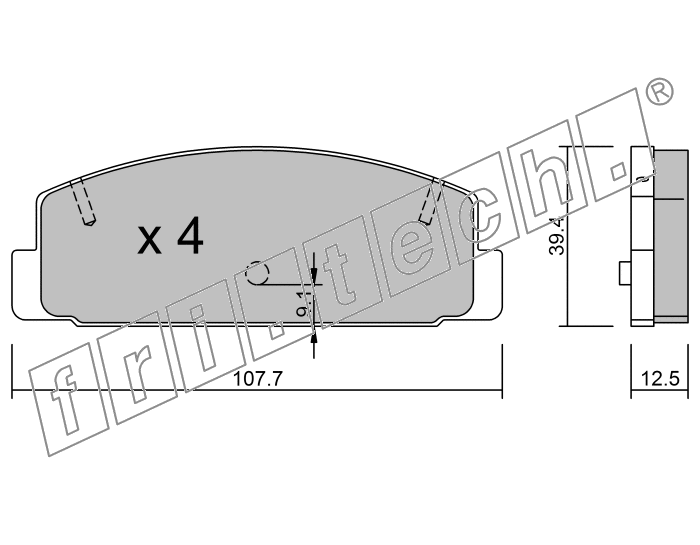 KIT PASTIGLIE FRENO FRI-TECH 311.2 (P) Mazda 6 2.2cd 16v (09_)