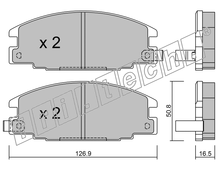 KIT PASTIGLIE FRENO FRI-TECH 253.0 Opel Campo 2,5 td (91>03)(Ake)