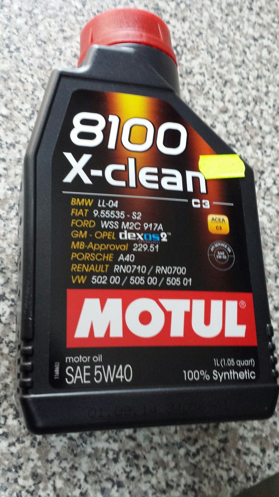 OLIO MOTORE MOTUL 8100 X-clean 5W40 ACEA C3 BMW LL-04 ; FORD WSS M2C 917A