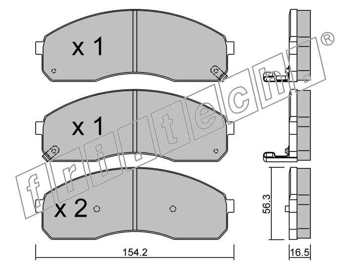 KIT PASTIGLIE FRENO FRI-TECH 383.0 Kia Carnival (Sedona) Tt (00>)