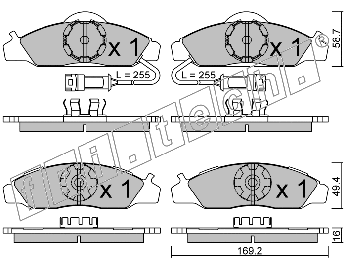 KIT PASTIGLIE FRENO FRI-TECH 377.0 Ssangyong Korando Tt (96>)