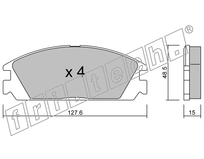 KIT PASTIGLIE FRENO FRI-TECH 246.0 Honda Integra (85>90)(Ake)