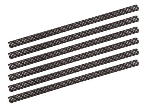 Adhesive Trims 6 pz - 250 mm - Carbon Set 6 copriprofilo. Montaggio ad incastro