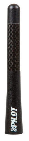 Carbon-2 - 110 mm Stelo antenna in alluminio e vera fibra di carbonio. Per attac