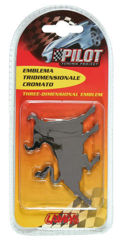 Emblema 3D cromato - Bull Base adesiva speciale ed impermeabile, idoneo per uso