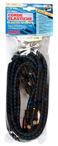 Corde elastiche Standard -    10 mm - 2x200 cm In lattice di gomma multifilare c