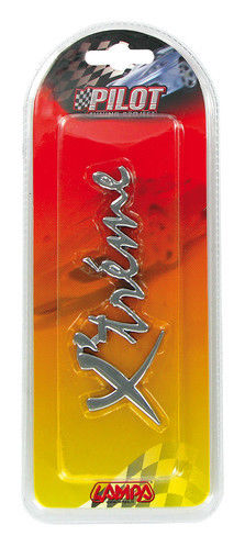 Emblema 3D cromato - Xtreme Base adesiva speciale ed impermeabile, idoneo per us