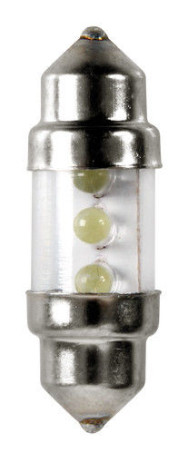 12V Lampada siluro 3 Led - 10x31 mm - SV8,5-8 - 2 pz - D/Blister - Bianco Per il