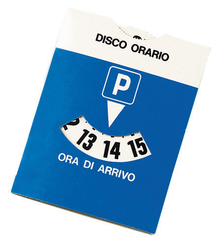Disco orario europeo in cartoncino - 110x150 mm - - 8000692653500