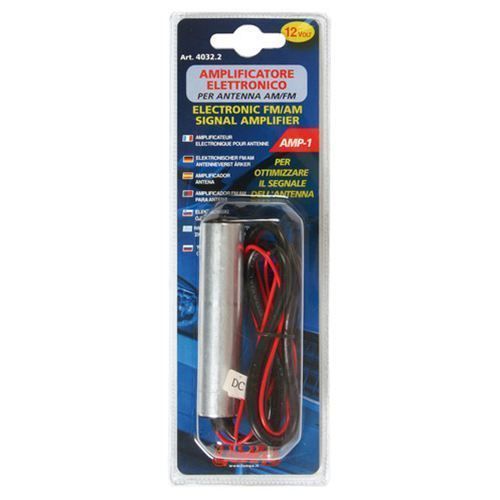 Amplificatore elettronico per antenna AM-FM, 12V