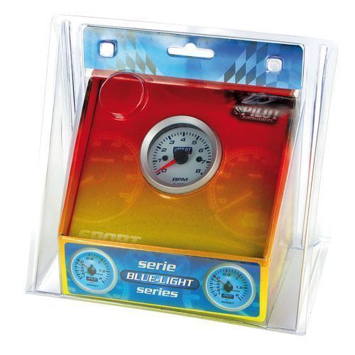 Contagiri 0-8000 RPM - Ø 2” (52 mm) - Blue-Light - 2/4/6 cilindri