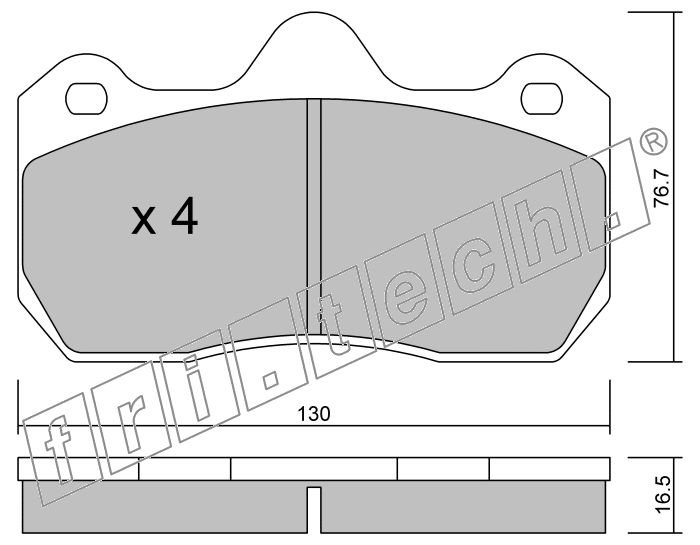KIT PASTIGLIE FRENO FRI-TECH 407.0 Renault Clio 3,0I V6 (00>)