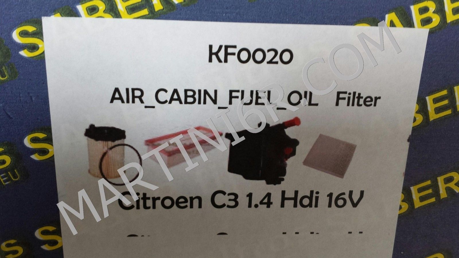 KIT 4 FILTRI TAGLIANDO CITROEN C2, C3 1.4 HDi 90 cv