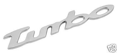 EMBLEMA ADESIVO CROMATO TRDIMENSIONALE PILOT  TURBO
