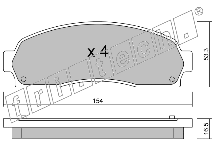 KIT PASTIGLIE FRENO FRI-TECH 701.0 Ford USA Explorer (01>05)