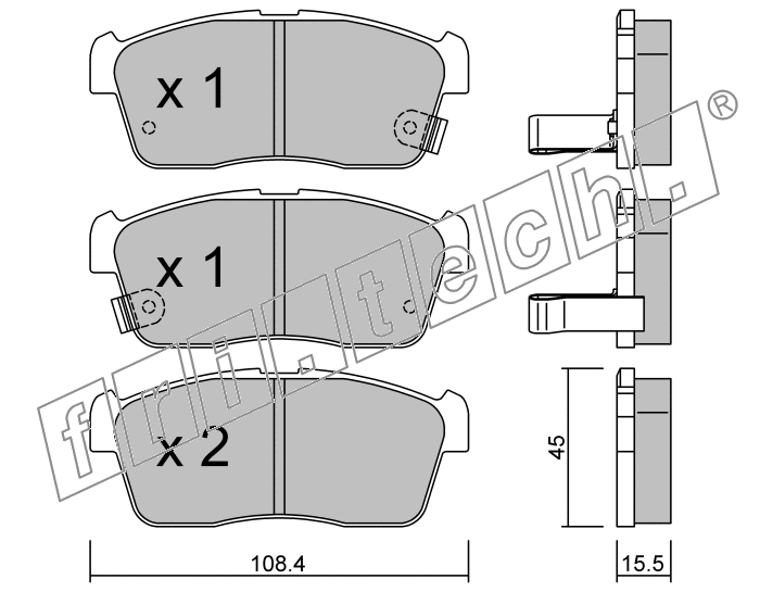 KIT PASTIGLIE FRENO FRI-TECH 430.0 Suzuki Ignis Tt (00>)