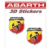 Adesivi tridimensionali Abarth Scudetto Abarth 30x25mm