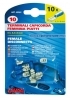 10 terminali - capicorda femmina piatti - Blu Misura 6,3x0,8 mm. Preisolati per