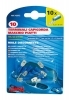 10 terminali - capicorda maschio piatti - Blu Misura 6,3x0,8 mm. Preisolati per