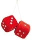 Funky Dice - Rosa-Lavanda Simpatici soggetti che funzionano da ottimi deodoranti