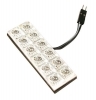 12V Hyper-Led - Pannello 12 Led - 20x60 mm - 1 pz - D/Blister - Rosso  Doppia po