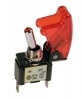 45556 Interruttore a leva con sicura -  12V - Rosso -  20A Con spia a Led