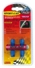 02501 Sport-Cap - Blu Set 4 tappi coprivalvola in lega di alluminio. Unive