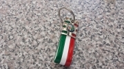 Portachiavi ALFA "Sport Italy" (bandiera italiana) etichetta resina mm. 90x28