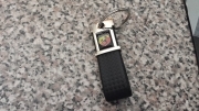 Portachiavi LOGO ABARTH "Carrera"  COLOR  "carbonio" NERO
