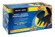Bracciolo portaoggetti - S - Nero Con imbottitura in similpelle e 1 portalattine