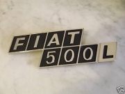 SCRITTA FIAT 500 L ALLUMINIO CROMATO PER FIAT 500 L