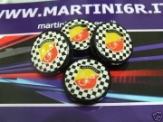 LANCIA DELTA INTEGRALE EVO 4 COPRIMOZZO ABARTH SCACCHI