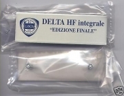 LANCIA DELTA HF INTEGRALE 16V EVOLUZIONE EVO 1 2 TARGHETTA FINAL EDITION