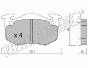 KIT PASTIGLIE FRENO FRI-TECH 038.5 Renault Twingo (96>)(Bdx)