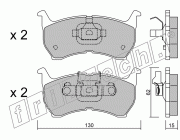 KIT PASTIGLIE FRENO FRI-TECH 240.0 Mazda 626 (83>87)(Ake)
