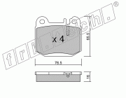 KIT PASTIGLIE FRENO FRI-TECH 580.0 (P) Mercedes ML tt (01>)