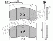 KIT PASTIGLIE FRENO FRI-TECH 665.0 Iveco Bus 370 (84>)-EuroClass(92>)