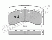 KIT PASTIGLIE FRENO FRI-TECH 666.0 Ror Meritor (19,5)(04>)(Kno)