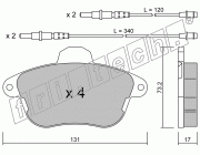KIT PASTIGLIE FRENO FRI-TECH 191.0 Peugeot 605 (91>)(Bdx)
