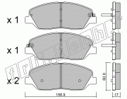 KIT PASTIGLIE FRENO FRI-TECH 803.0 Hyundai Santa Fé (06>)