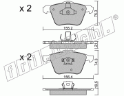 KIT PASTIGLIE FRENO FRI-TECH 615.0 Volvo V50 T5 (04>)