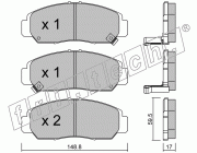 KIT PASTIGLIE FRENO FRI-TECH 478.0 Honda FR-V CDTi (05>)-Accord (03>)