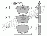 KIT PASTIGLIE FRENO FRI-TECH 566.0 Vw Sharan 1,9Tdi-Alhambra(01>)