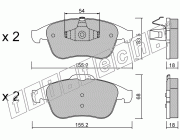 KIT PASTIGLIE FRENO FRI-TECH 819.2 Renault MeganeScenic 2.0Dci (08>)
