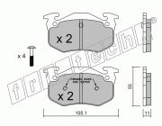 KIT PASTIGLIE FRENO FRI-TECH 040.1 (P) Renault Clio 16V - R19