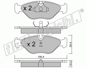 KIT PASTIGLIE FRENO FRI-TECH 218.0 Saab 900 (87>93) - 9000 (88>)(Ate)