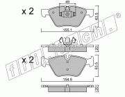 KIT PASTIGLIE FRENO FRI-TECH 573.5 Bmw 123d-130i (05>)