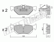 KIT PASTIGLIE FRENO FRI-TECH 658.0 (P) Bmw serie 3 (05>)